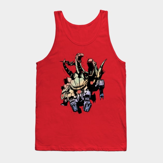 Dino Bots Tank Top by Little Bad Wren 